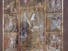 Església de Santa Cristina – Corçà - Plafó informatiu situat al davant de l'església, on apareix el Retaule de Santa Cristina, una pintura al tremp sobre fusta, obra de la segona meitat del segle XV. Actualment, el retaule es conserva al Museu d'Art de Girona