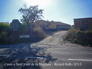 Capella de Sant Joan de la Maçana–Font-rubí - Itinerari.