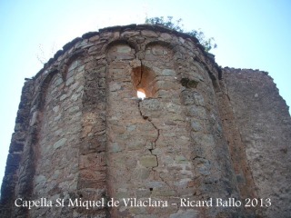 Capella de Sant Miquel de Vilaclara - Absis - exterior.