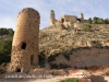 Castell de Castelló. En primer terme una torre albarrana situada als peus del castell.