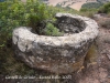 Castell de Grialó. Cisterna tallada a la roca.