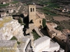 Guimerà - Vistes de l\'església parroquial de Santa Maria des de les restes del castell de Guimerà.