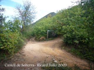Camí d'accés al castell de Solterra