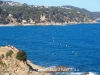 Castell d'en Plaja- Lloret de Mar - A l'esquerra de la fotografia la penya on hi ha el monument a la Dona Marinera.
