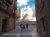 Catedral de Tarragona - A la dreta, en obres, la Casa de la Pia Almoina o també dita, la Rectoria.