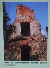 Ermita de Sant Llop – Vilobí d\'Onyar - Restes de la Torre de Telegrafia Òptica