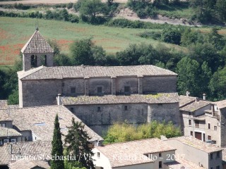 Vistes de l'Església parroquial de Sant Andreu des de l'Ermita de Sant Sebastià – Oristà