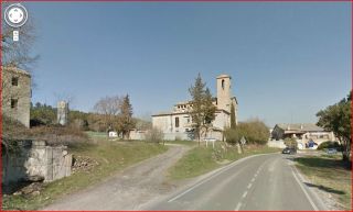 Església de Sant Jaume, també coneguda com l’Església del Pont de Cabrianes - Captura de pantalla de Google Maps.