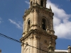 Església parroquial de Sant Llorenç - Vilalba dels Arcs. Campanar, de 40 metres d'alçada.