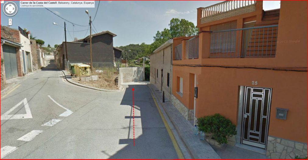 Fortí de La Torreta – Balsareny - Captura de pantalla de Google Maps