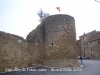 Muralles de Palau-sator: Torre de la plaça de la Font.