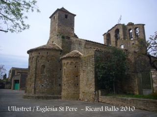 Ullastret: Església de Sant Pere. Part posterior.