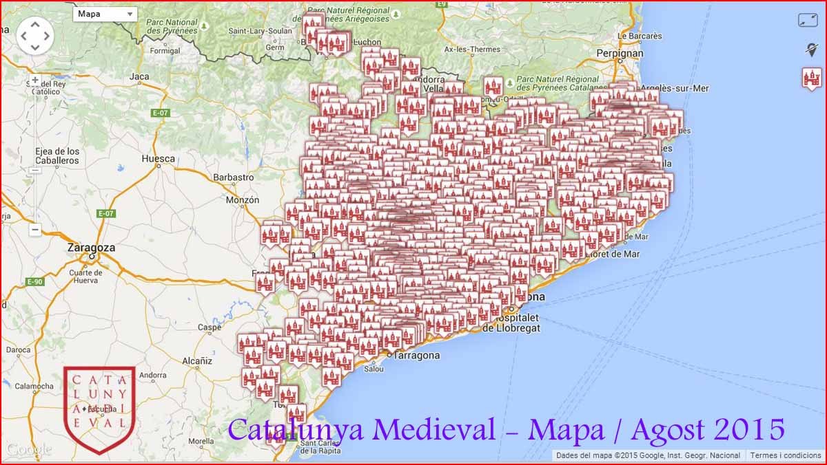 Mapa de Catalunya Medieval - Agost 2015 ¡ i encara no hem acabat ... ¡