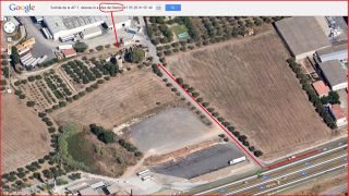 Torres del Mas de Ramon - Accès - Captura de pantalla de Google Maps, complementada amb anotacions manuals..