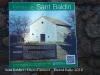 Capella de Sant Baldiri – Lliçà d'Amunt - Plafó informatiu situat al davant de l'edificació.