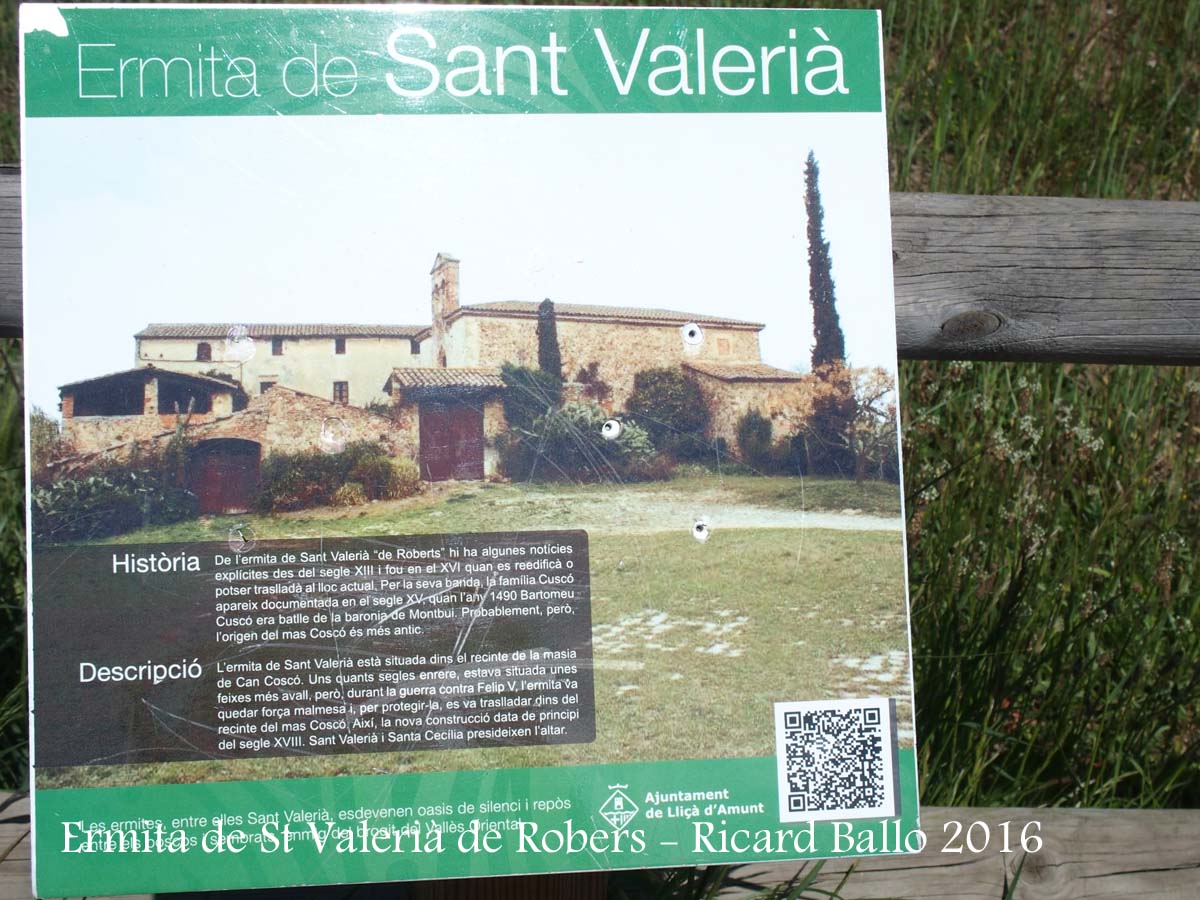 Ermita de Sant Valerià de Robers – Lliçà d’Amunt - Detall - AMPLIACIÓ