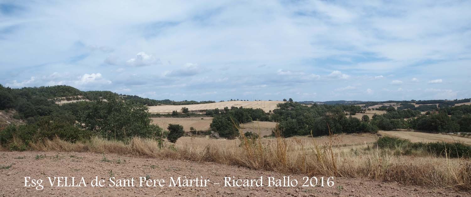 Vistes des de l'Església VELLA de Sant Pere Màrtir de Peracamps – Llobera