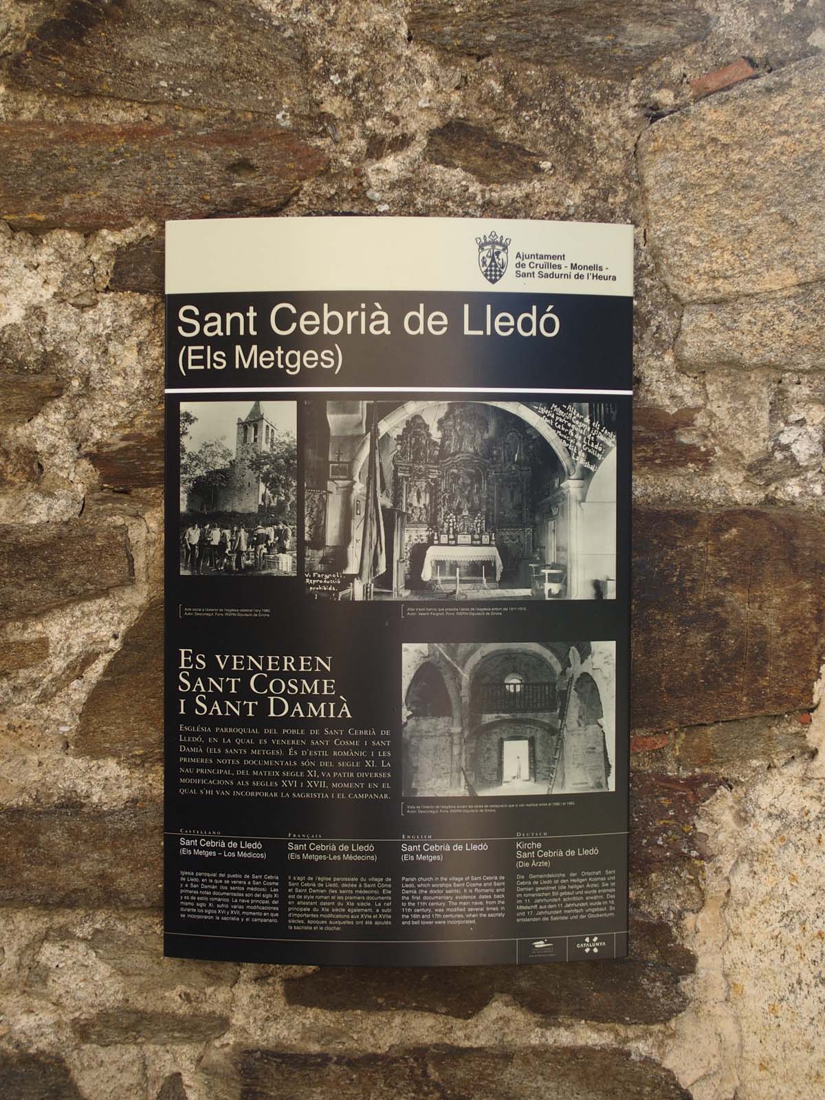 Església de Sant Cebrià de Lledó – Cruïlles, Monells i Sant Sadurní de l’Heura