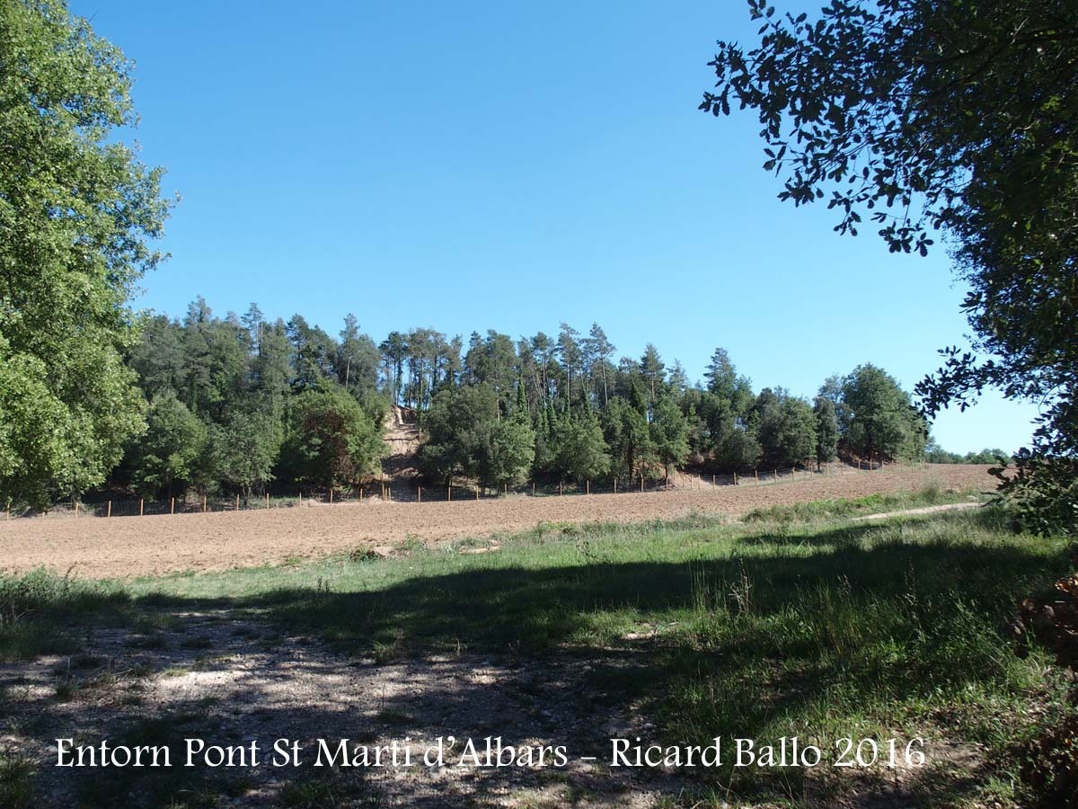 Pont de Sant Martí d’Albars - Entorn