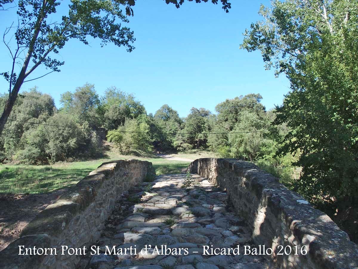 Pont de Sant Martí d'Albars - Entorn