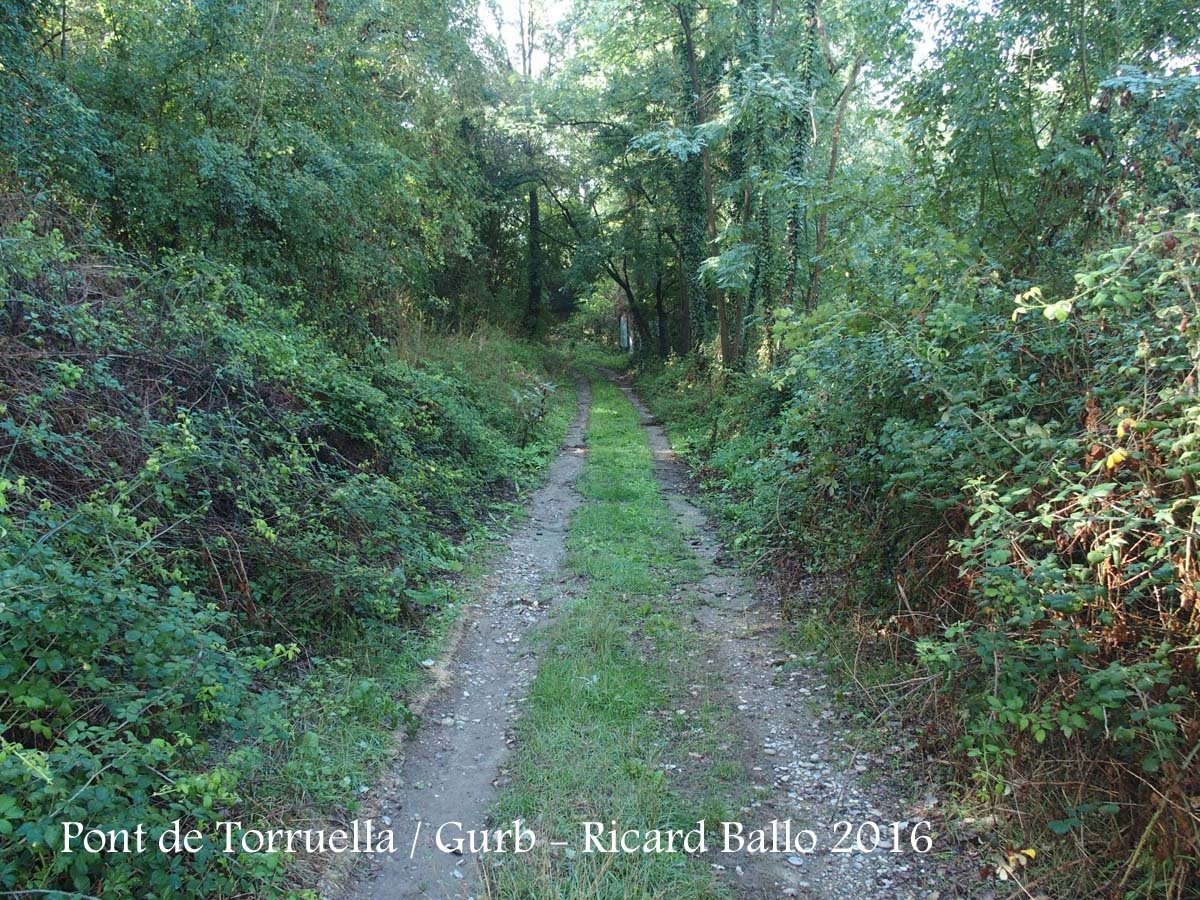 Pont de Torruella – Gurb - Una mostra d'aquesta part del camí