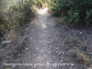 Vistes des del camí que puja al Santuari de Gràcia – Sitges