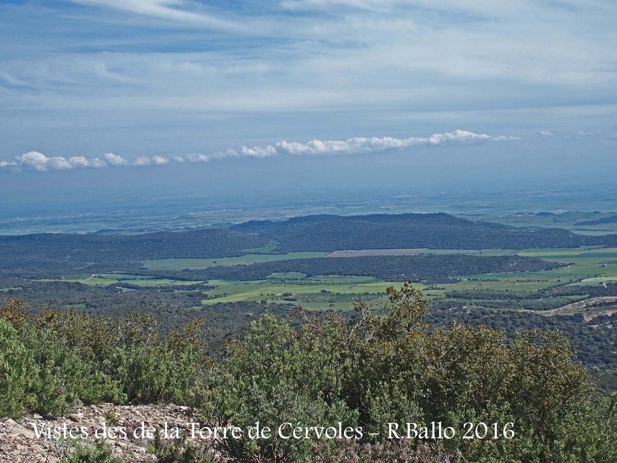 Vistes des de la Torre de Cérvoles – Os de Balaguer