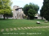 Torre del Bell-lloc – Girona - El cartell a la façana anuncia la commemoració del cinquantenari de l'escola ( 1965 - 2015)