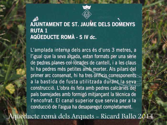 Aqüeducte romà dels Arquets – Sant Jaume dels Domenys