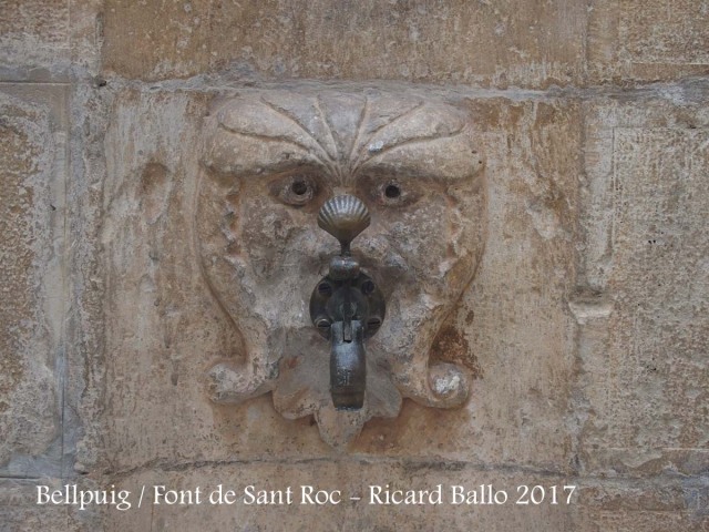 Bellpuig - Plaça de Sant Roc - Font de Sant Roc