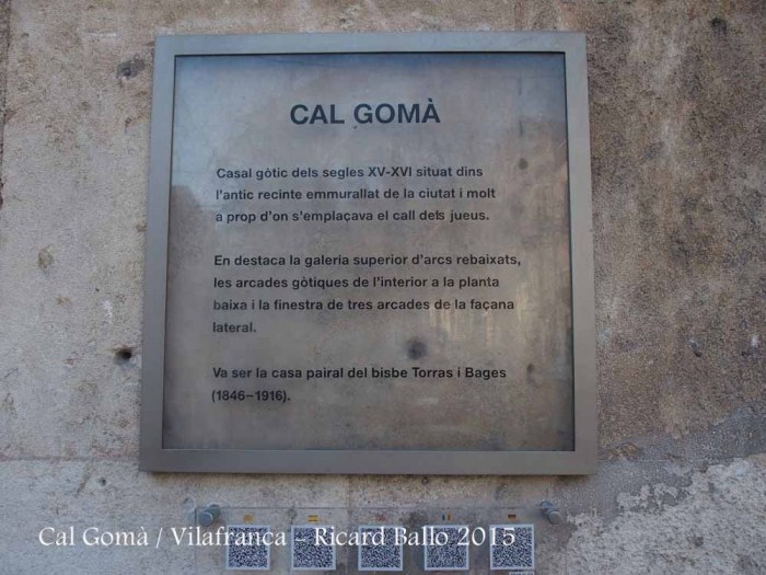 Cal Gomà-Vilafranca del Penedès