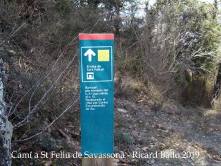 Camí a  Sant Feliu de Savassona