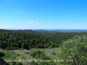 Vistes des de la Capella de Sant Bartomeu de la Vall de Vilaramó – Gaià