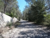 Capella de Sant Jordi – Sant Llorenç de la Muga - Sortim de la carretera asfaltada i inici de la pista de terra.