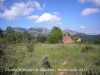 Vistes des del costat de la Capella de Sant Miquel de Vilaclara - Al fons, la muntanya de Montserrat.