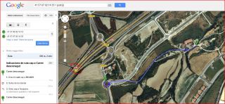 Casal de Mont-ral-Itinerari-Captura de pantalla de Google Maps, complementada amb anotacions manuals.