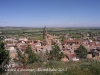 Vistes des del castell d'Almenar. L'edificació més sobresalient és la de l'església de Santa Maria d'Almenar.