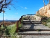 Escales d'accès a la planura on hi ha les restes del Castell de Banyeres del Penedès