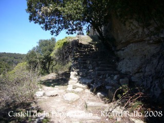 Castell de Castellcir - Camí - Escales d'accés al castell.