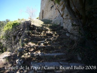 Castell de Castellcir - Camí - Escales d'accés al castell.