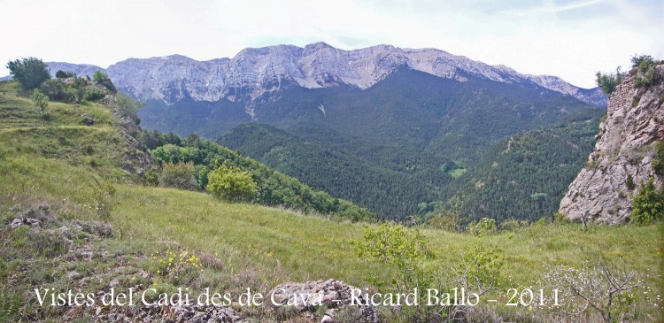 Vistes del Cadí, des del Castell de Cava