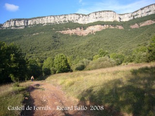 Camí al Castell de Fornils - Lloc on hem aparcat.