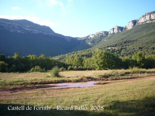 Camí al Castell de Fornils - Lloc on hem aparcat.