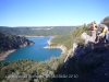 Vistes des de l\'aparcament de l\'ermita de la Mare de Déu de La Pertusa. Mirador. Plafó informatiu.