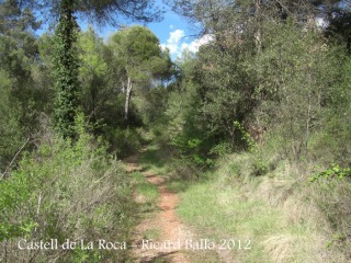 Castell de La Roca. Camí a peu.