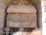 Castell de Lloberola - Sarcòfag.