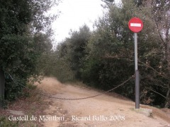 Castell de Montbui: Inici pista a peu.