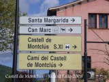 Castell de Montclús - Cartells informatius.