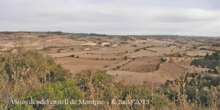 Vistes des de les restes del Castell de Montpaó – Ribera d’Ondara.