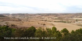 Vistes des de les restes del Castell de Montpaó – Ribera d’Ondara.